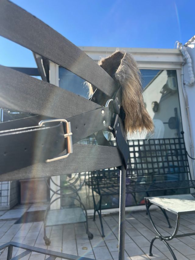 Spallaccio Singolo pelliccia -Viking/medievale NEW