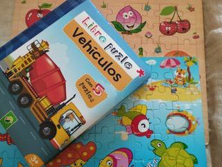 gran lote puzzle niños pequeños camiones tractor
