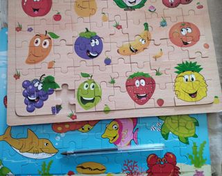 gran lote puzzle niños pequeños camiones tractor