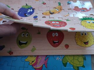 gran lote puzzle niños pequeños camiones tractor