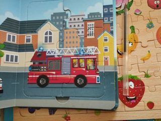 gran lote puzzle niños pequeños camiones tractor