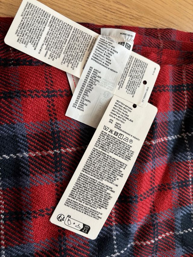 Bufanda HEATTECH Uniqlo a cuadros