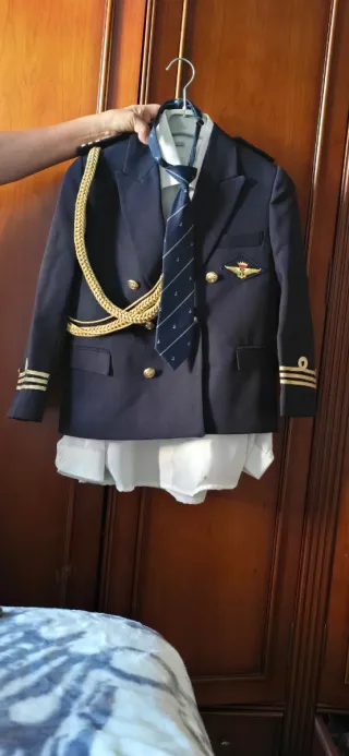 Traje de comunión blanco Talla 10