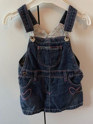 Salopette in jeans bambina