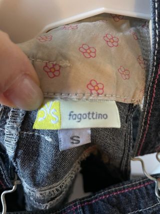 Salopette in jeans bambina