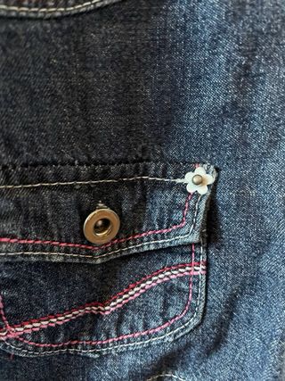 Salopette in jeans bambina