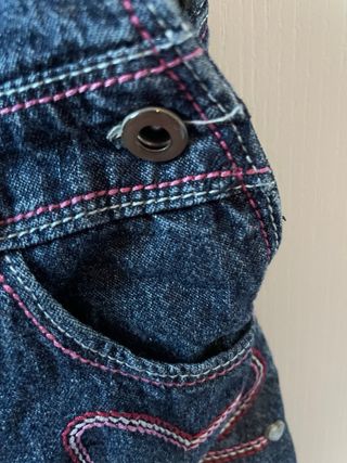 Salopette in jeans bambina