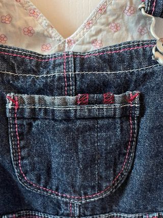 Salopette in jeans bambina