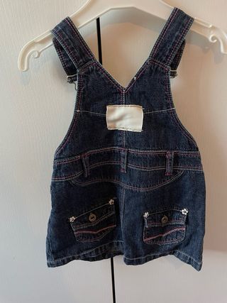 Salopette in jeans bambina