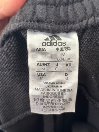 Adidas Pantaloni Tuta Uomo Neri