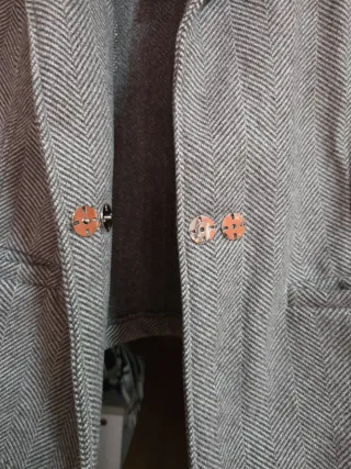 Chaleco de espiga mujer