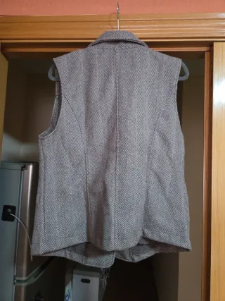 Chaleco de espiga mujer
