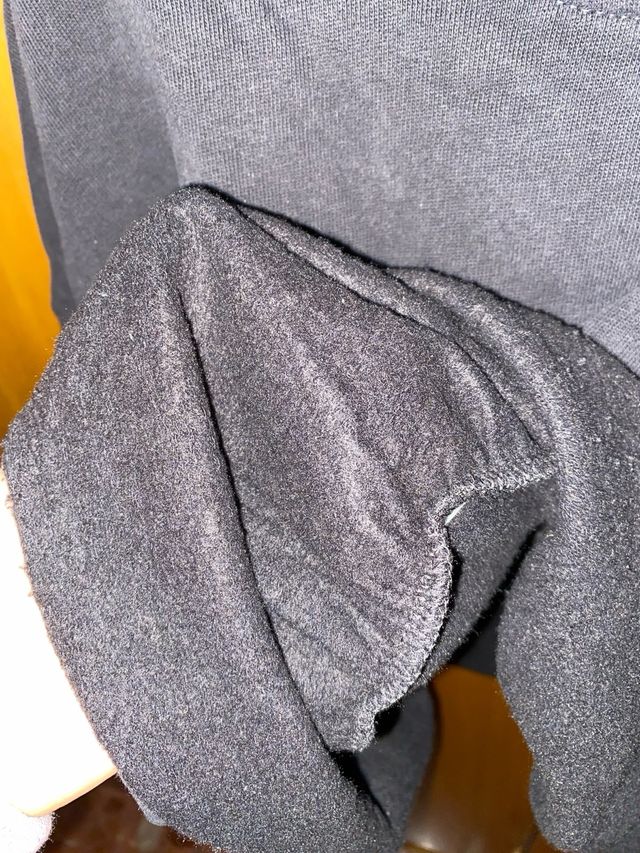 Sudadera Bershka afelpada gris XS