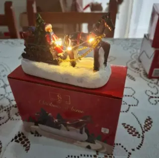 Set natalizio con luci