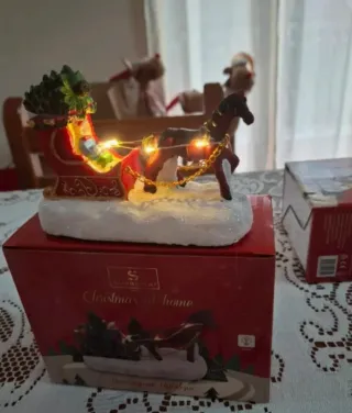 Set natalizio con luci