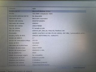 Portátil Lenovo ThinkPad Negro/Gris