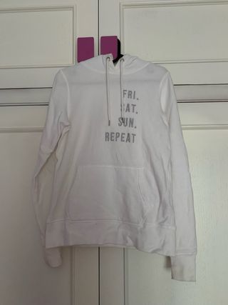 Sudadera Blanca con capucha