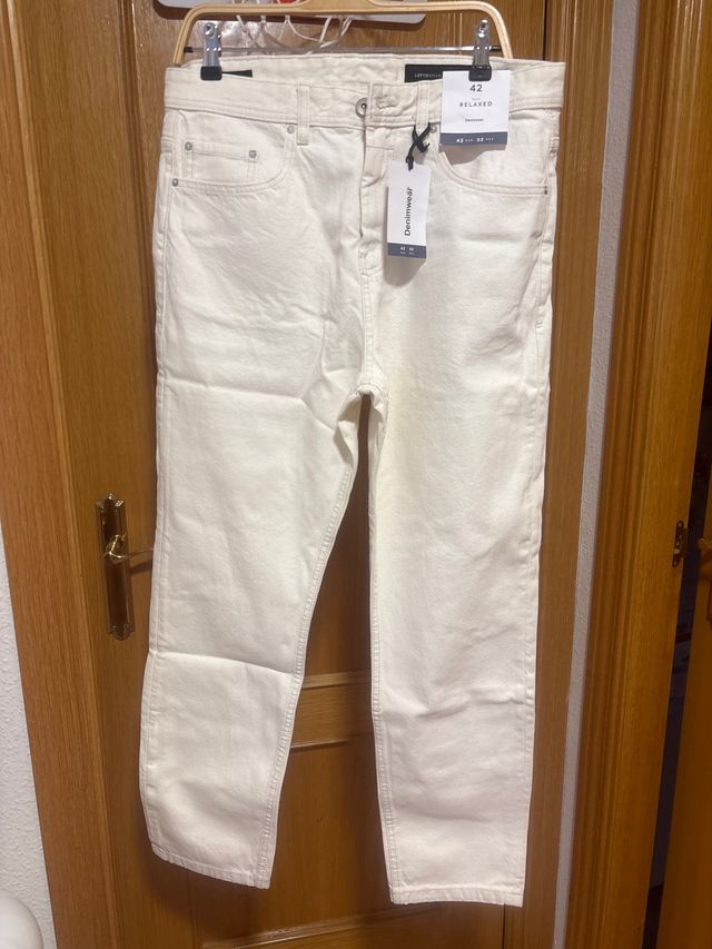 Vaqueros Lefties Talla 42 Beige Relaxed
