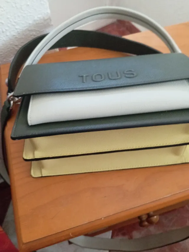 Bolso Tous Audrey Verde y Blanco y amarillo