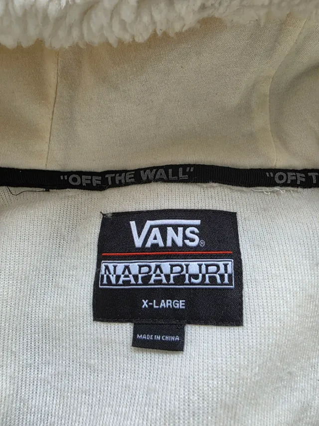Sudadera Vans x Napapijri Borreguito Talla XL