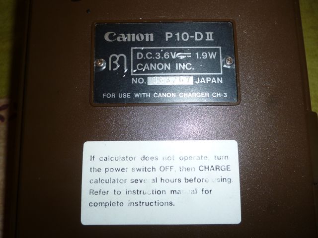 Calculadora Canon P1O-D con rollo de papel