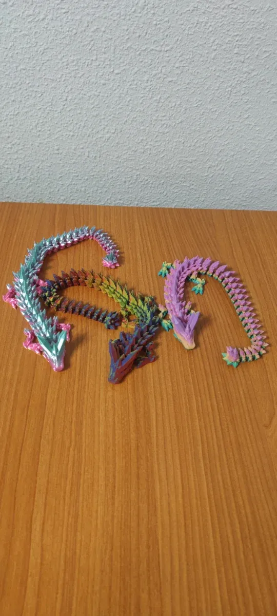 Figura Dragón Articulado Multicolor