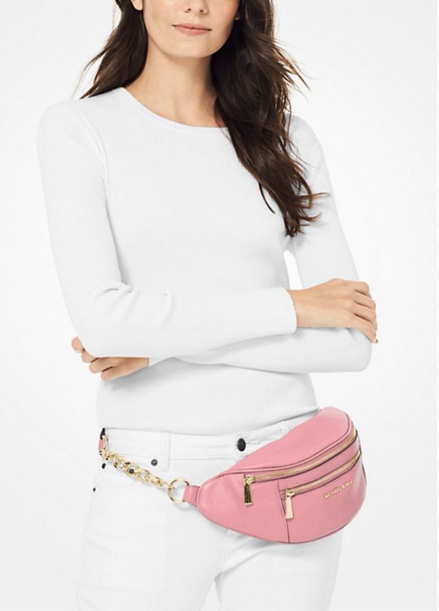 Riñonera Michael Kors Rosa Piel
