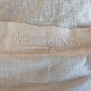 Camisa Massimo Dutti Blanca Lino