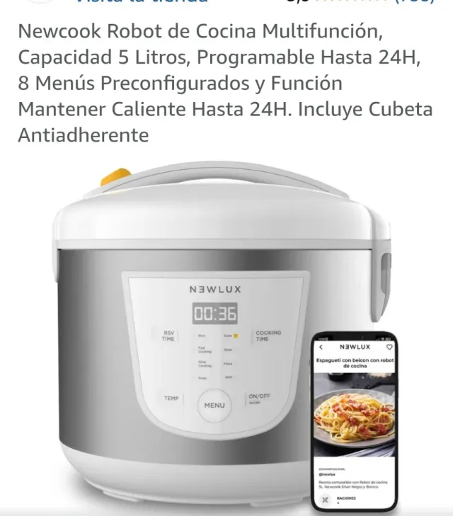 Robot de Cocina Newcook Multifunción 5L