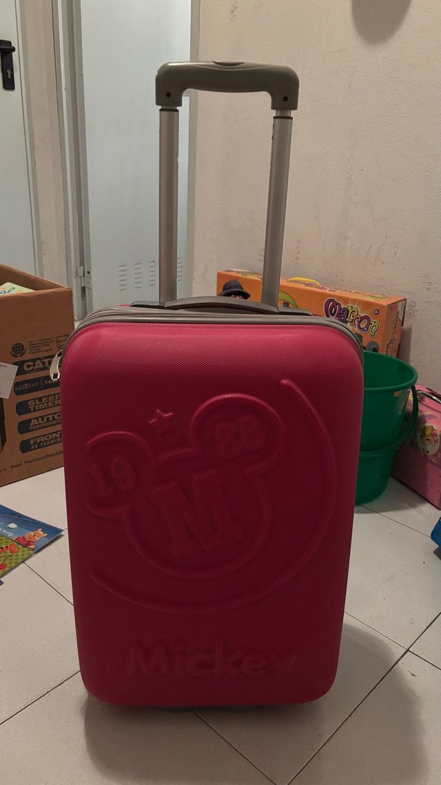 Maleta infantil Mickey Mouse rosa