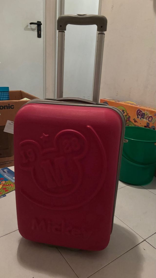 Maleta infantil Mickey Mouse rosa