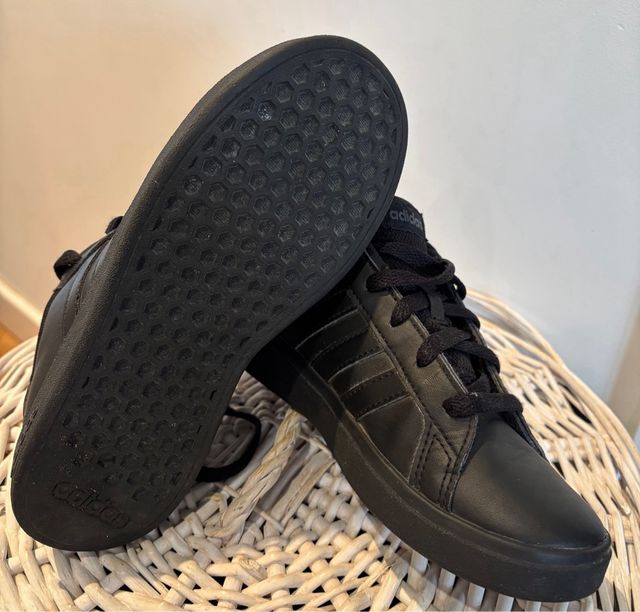 Adidas Grand Court Niños Negro