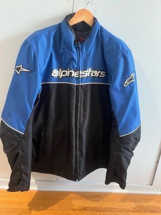 Chaqueta Moto Alpinestars Azul y Negra