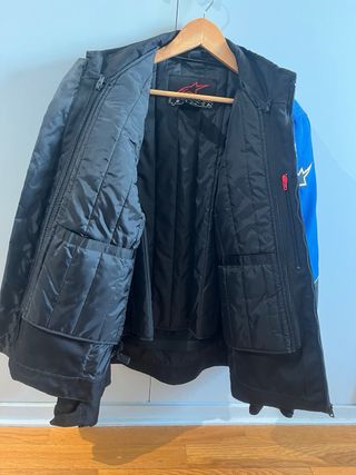 Chaqueta Moto Alpinestars Azul y Negra