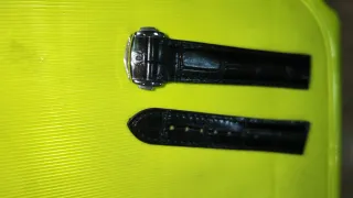 Correas Omega Piel Negra 18mm