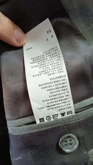 Americana Emidio Tucci gris rayas sin usar Talla54