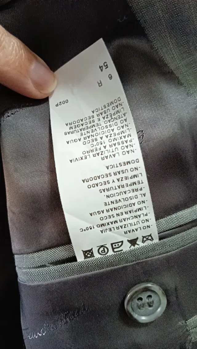 Americana Emidio Tucci gris rayas sin usar Talla54