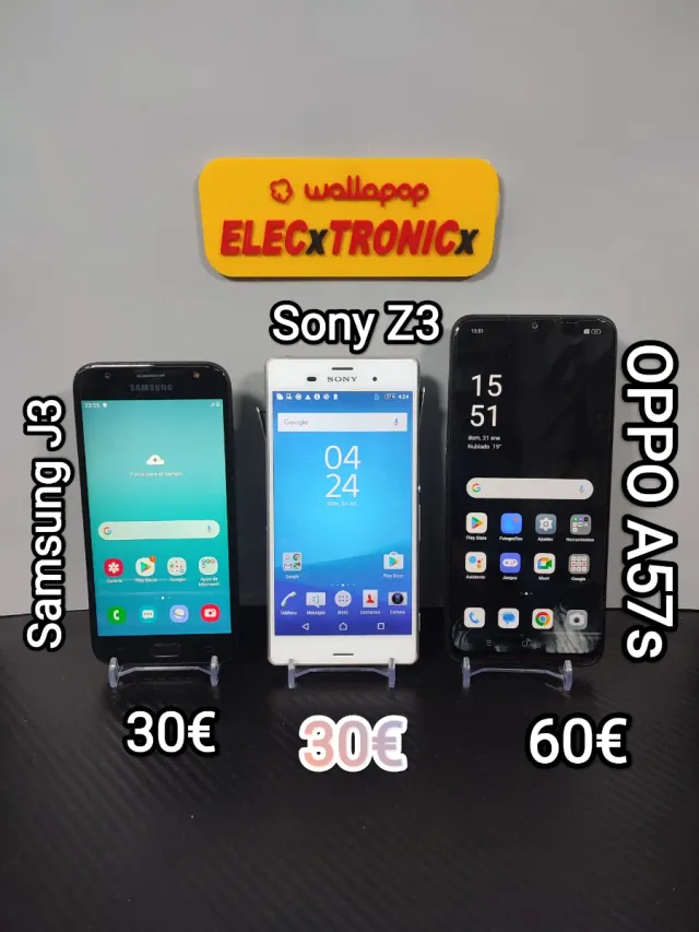 Samsung J3, Sony Z3 y OPPO A57s