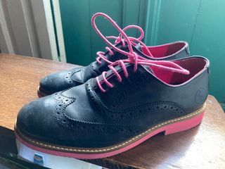 Zapatos El Ganso T40 Azul Suela Fucsia