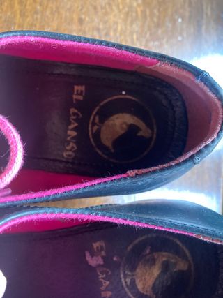 Zapatos El Ganso T40 Azul Suela Fucsia