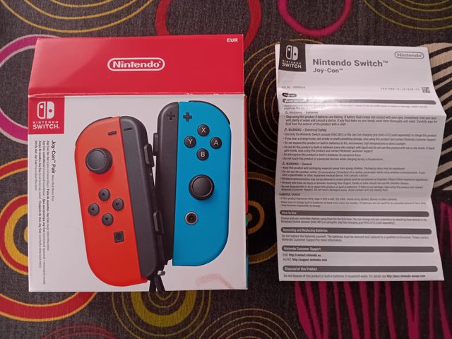 Nintendo Switch Joy-Con Par Rojo/Azul Neón
