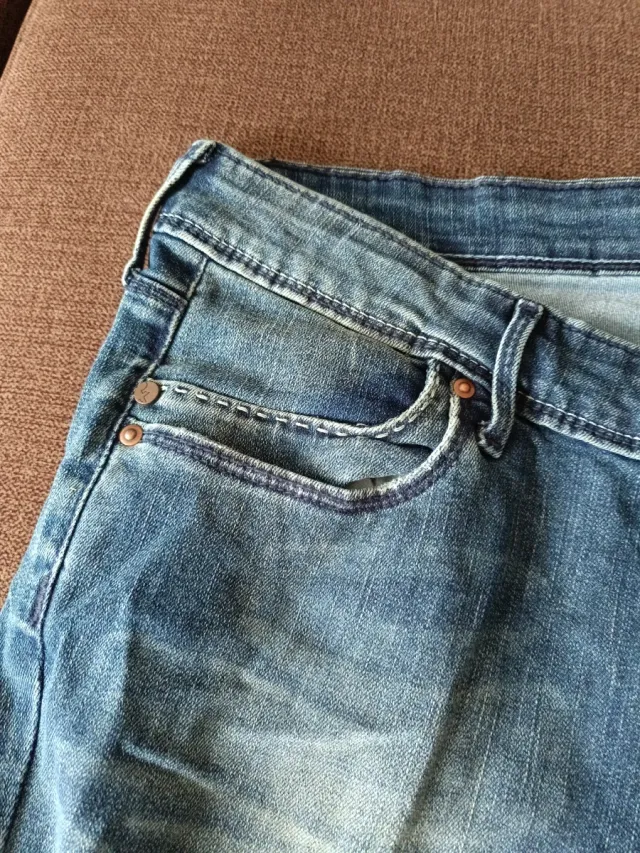 Tejanos azules acampanados talla 44