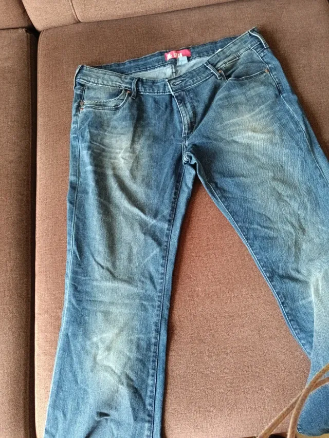 Tejanos azules acampanados talla 44