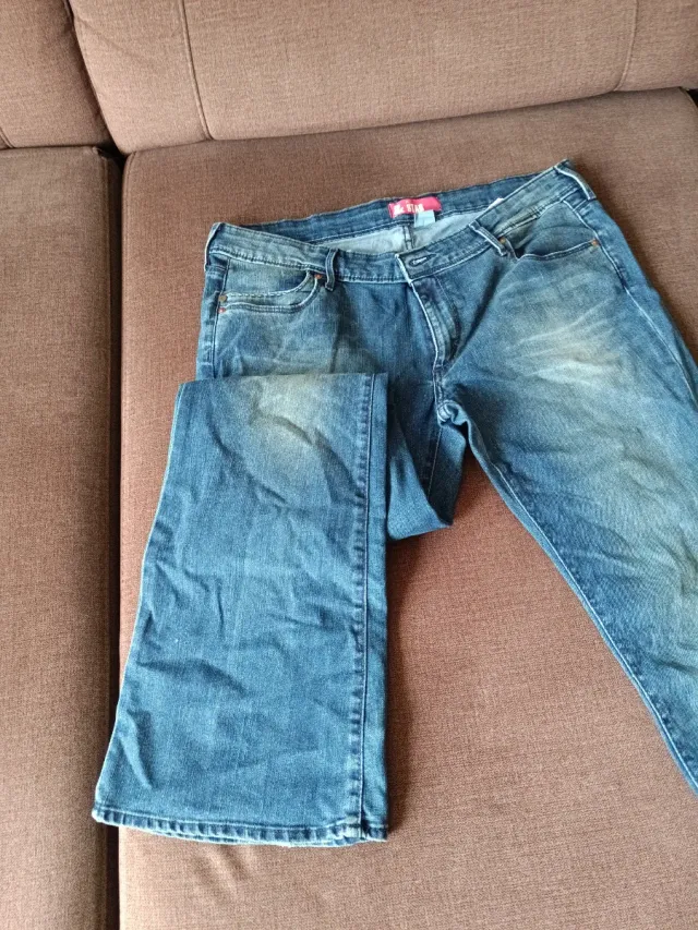 Tejanos azules acampanados talla 44