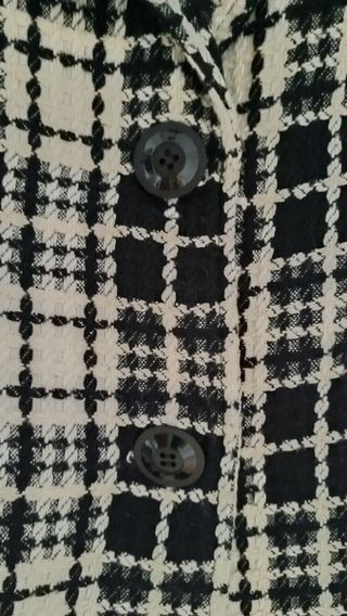 Americana cuadros blanco y negro Talla 50