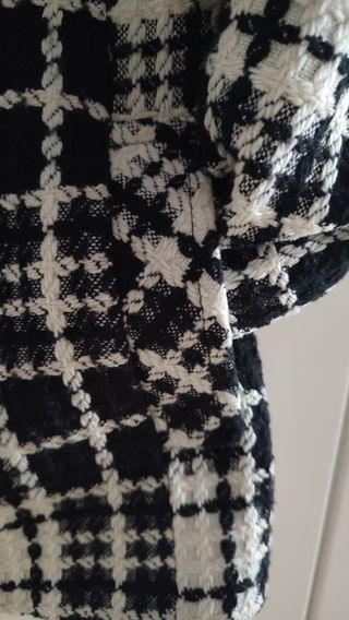 Americana cuadros blanco y negro Talla 50