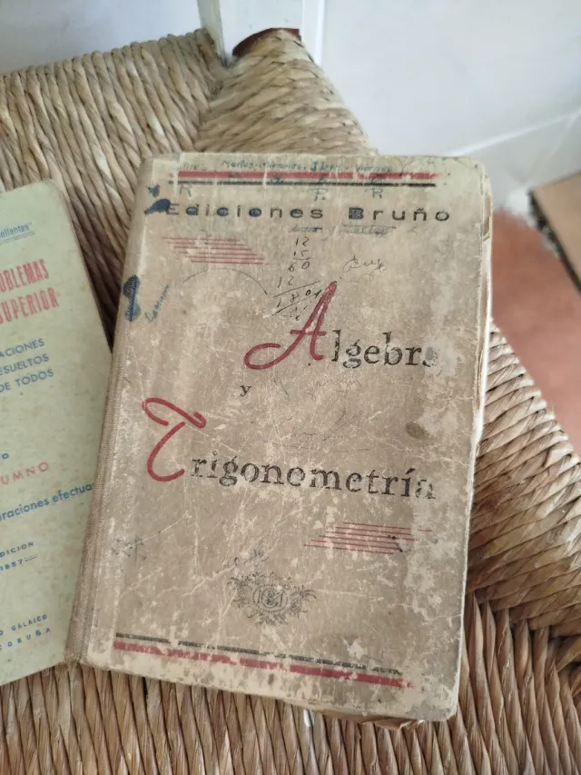 Lote 3 libros antiguos álgebra cálculo