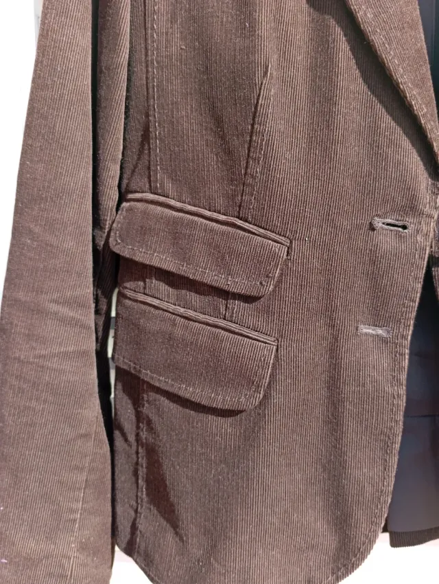 Conjunto pana fina chaqueta y falda talla 42