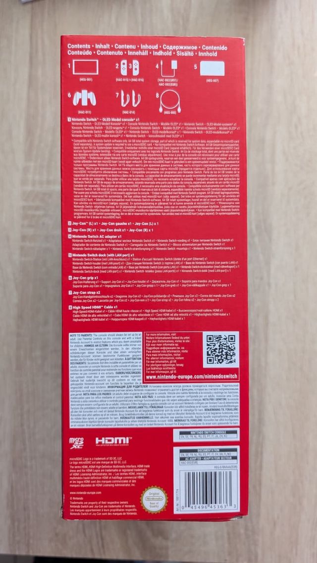 NUEVA Nintendo Switch OLED Edición Mario Roja