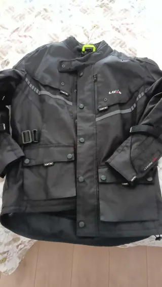 Chaqueta Moto Invierno Hombre Negra